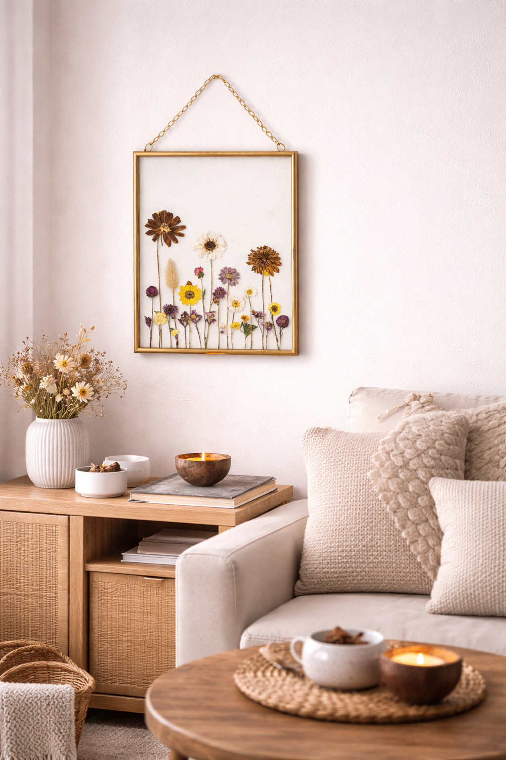 Floral Garden Wall Hanging Frame